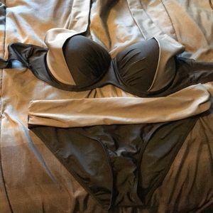 Black and Gray Swim Set XL